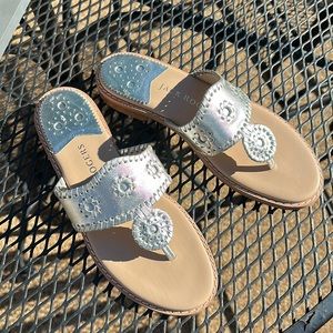 Jack Rogers Classic Leather Flat